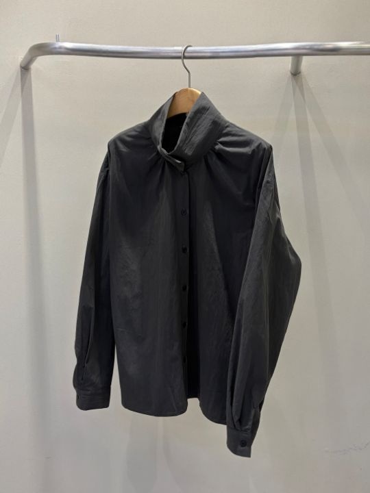 베슬韓國直郵女士新品真品熱賣推薦人氣襯衫蕾絲衫高領褶皺VESL襯衫/蕾絲衫
