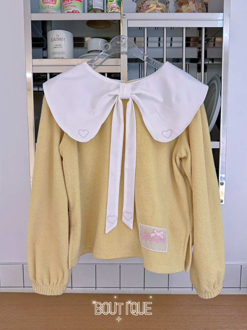 BOUTIQUE-L韓國代購女士新品人氣熱賣休閑推薦真品衛衣絲帶BOUTIQUE-L衛衣