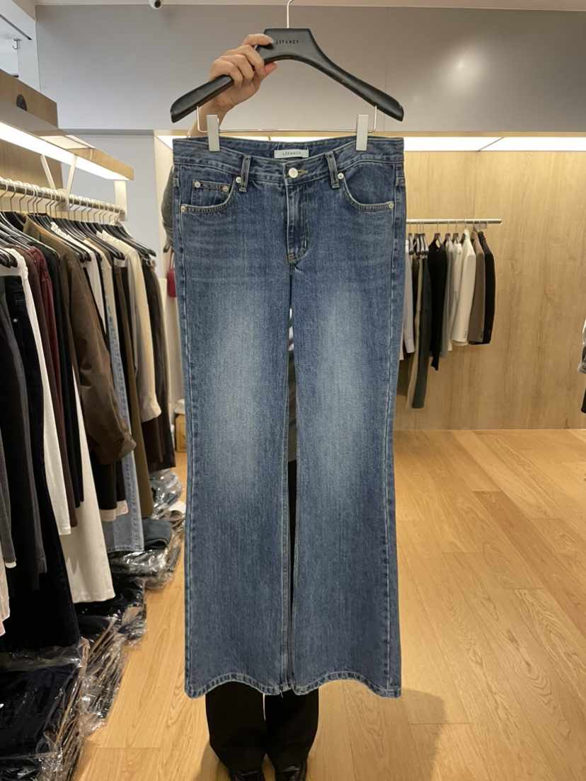 LEFANCY東大門代購女裝新款休閑熱賣推薦真品人氣牛仔褲口袋LEFANCY牛仔褲