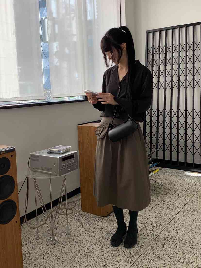 LOGARDEN韓國直郵女裝新品熱賣人氣時尚休閑長裙不含腰包LO GARDEN長裙