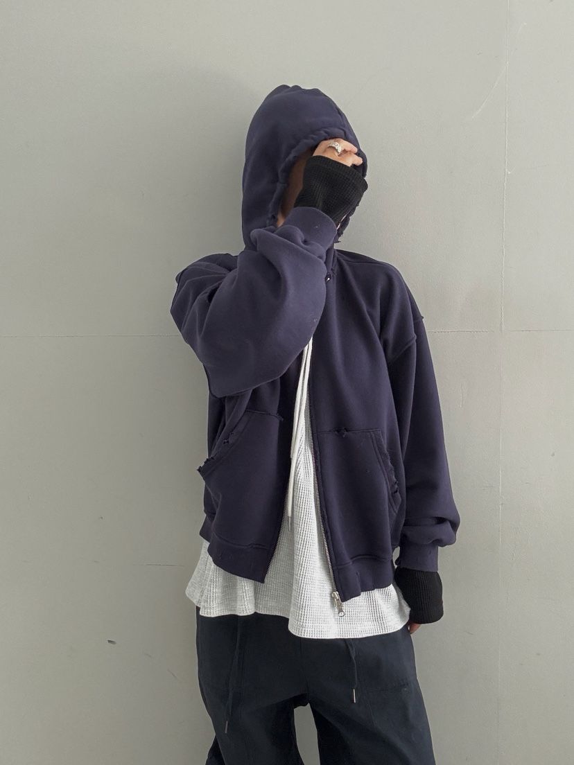 OLI EDIT東大門實拍女士新款人氣時尚衛衣連帽衫復古海軍OLI EDIT衛衣