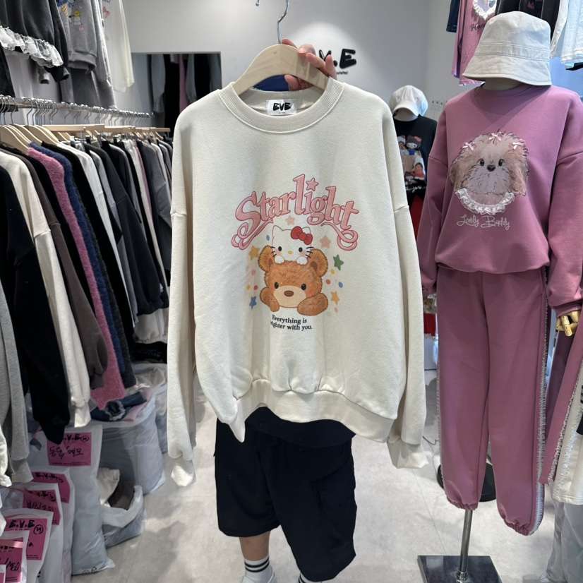 EVE東大門直郵女士新品時尚熱賣真品推薦休閑人氣衛衣加絨EVE衛衣