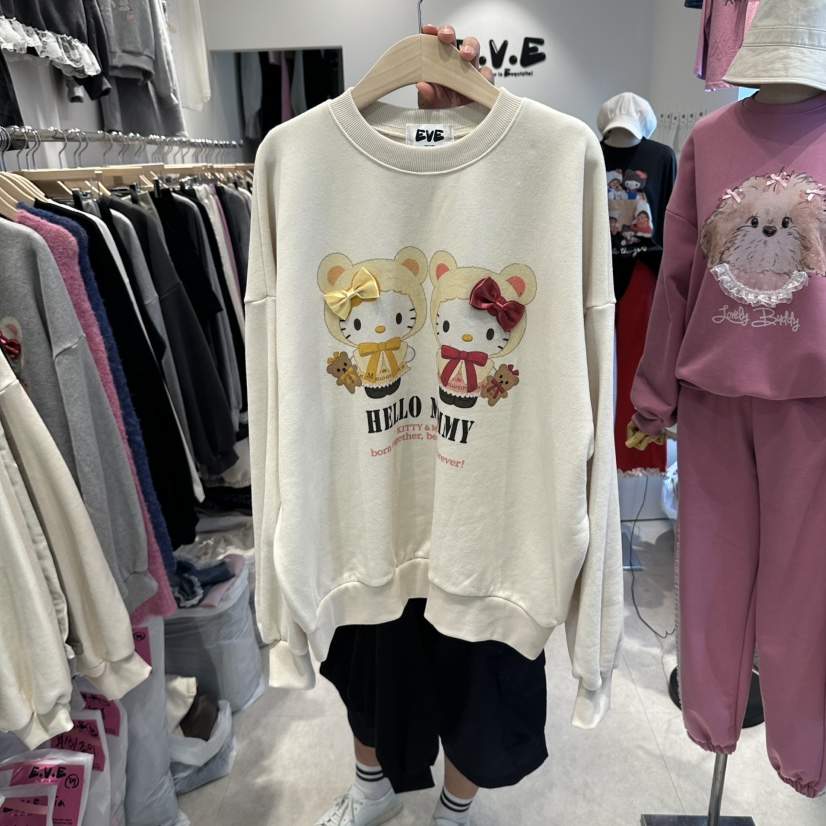 EVE東大門代購女裝新款休閑推薦真品時尚人氣熱賣衛衣加絨EVE衛衣