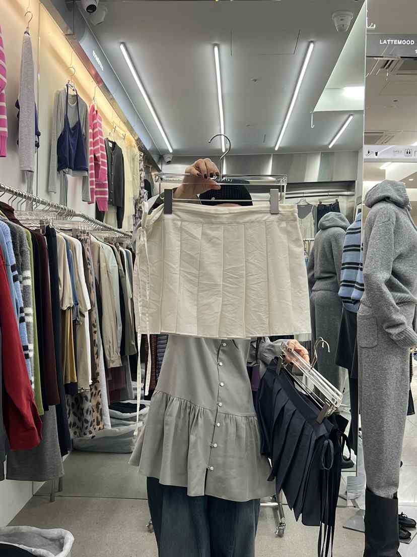 LATTEMOOD韓國代購女士新品時尚休閑真品人氣熱賣推薦短裙LATTEMOOD短裙