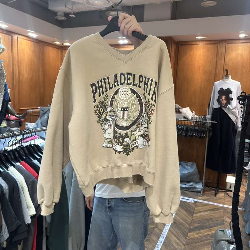 GARMENT-P東大門代購女裝新品推薦休閑人氣時尚真品衛衣V領GARMENT衛衣