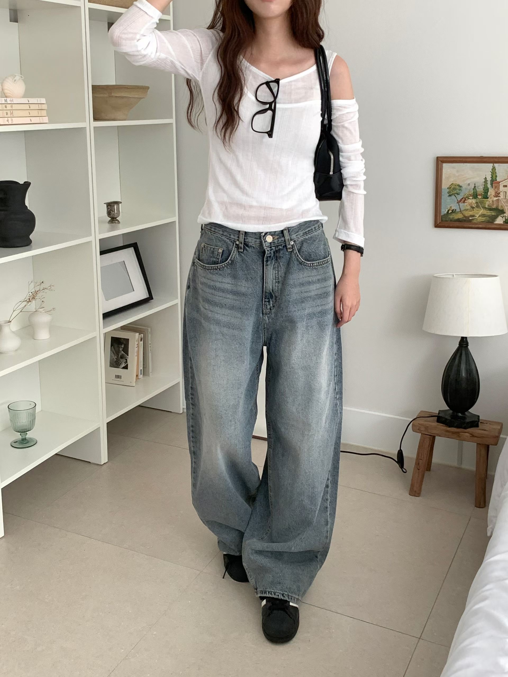 RARESOME韓國直郵女裝新款真品人氣熱賣推薦時尚休閑牛仔褲RARESOME牛仔褲