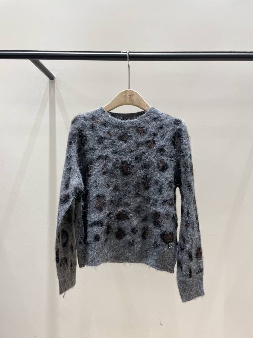 NEOUL東大門實拍女裝新品休閑真品時尚人氣熱賣推薦針織衫NEOUL/ahin雙領標簽針織衫