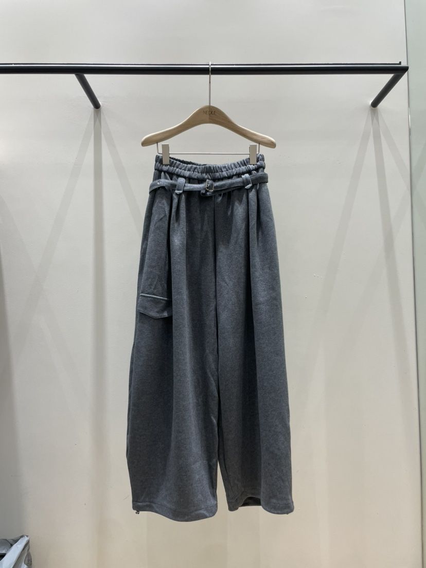 NEOUL東大門實拍女裝新品熱賣推薦時尚真品休閑休閑褲含腰繩NEOUL/ahin雙領標簽休閑褲