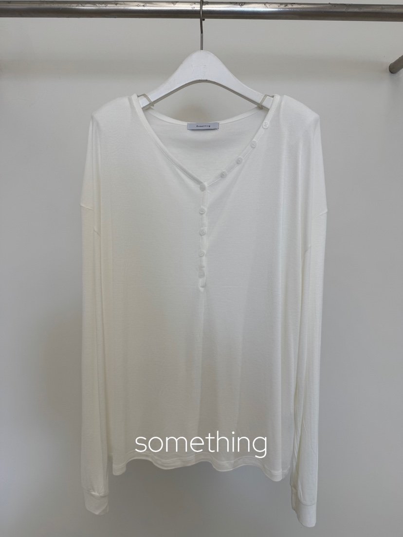 SOMETHING-L/FANCY韓國直郵女士新品時尚熱賣休閑長袖T恤SOMETHING-L/FANCY長袖T恤