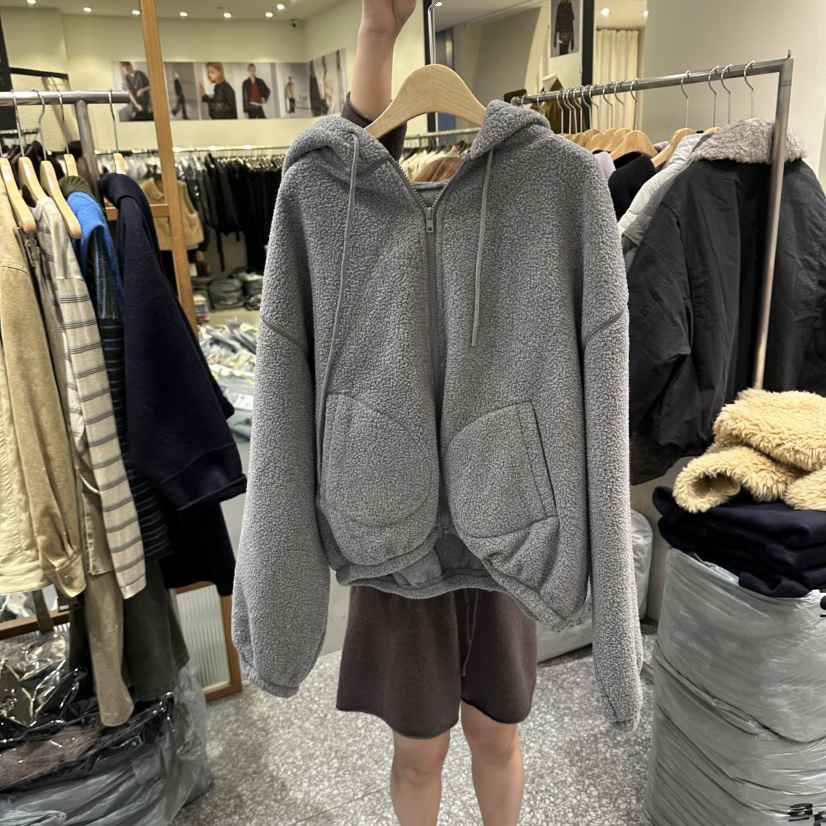 SOF東大門代購女士新品真品推薦時尚熱賣人氣夾克抓絨拉鏈SOF夾克