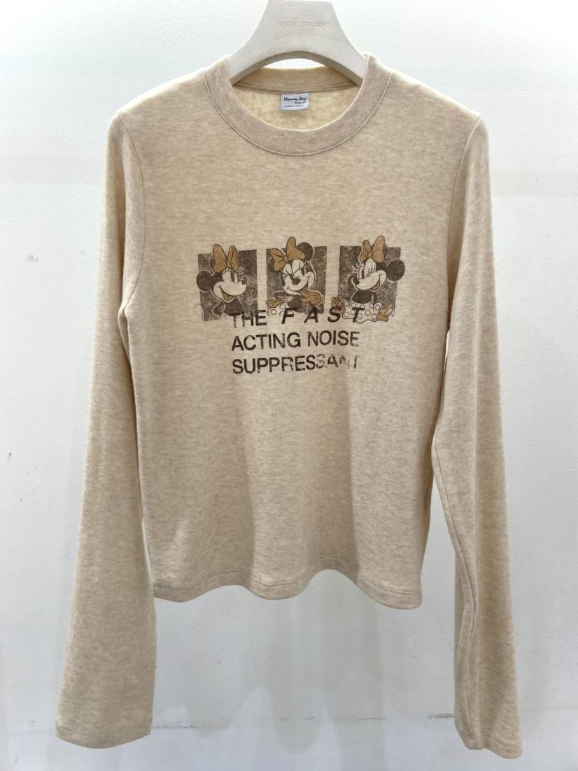 VISUAL SPACE/PAGE92/FLEISCHER東大門實拍女裝新品人氣長袖T恤VISUAL SPACE/PAGE92/FLEISCHER長袖T恤