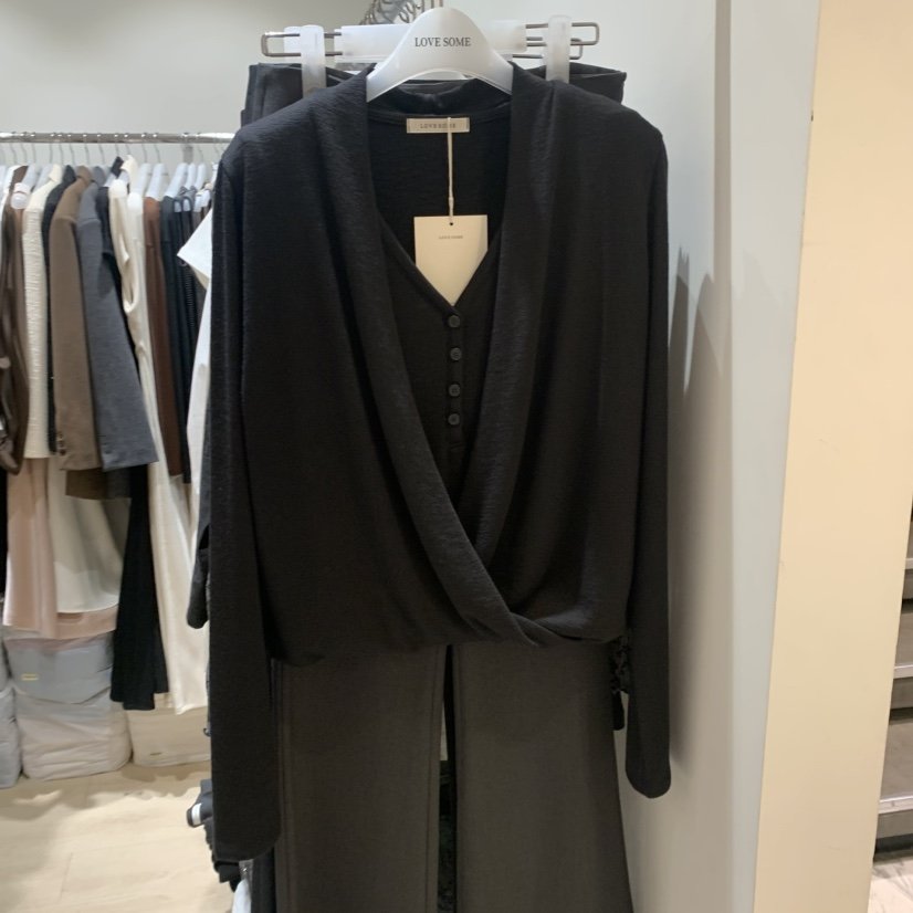 LOVE SOME東大門代購女士新品時尚真品休閑熱賣長袖T恤深VLOVE SOME長袖T恤