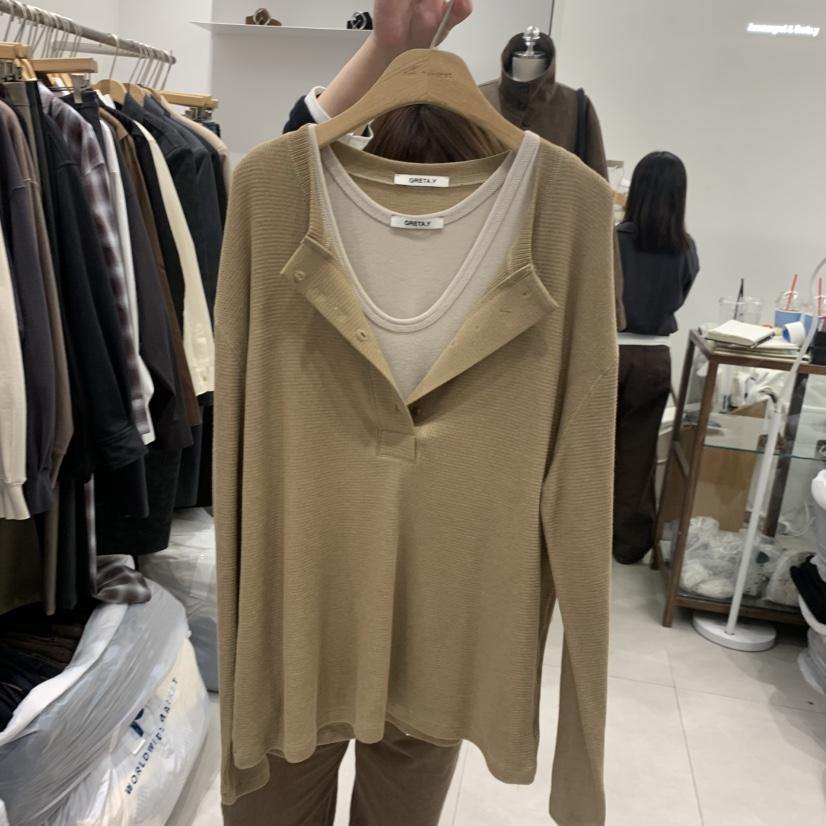 ANN MARGRET東大門直郵女士新品推薦長袖T恤不含內搭GRETA.Y長袖T恤