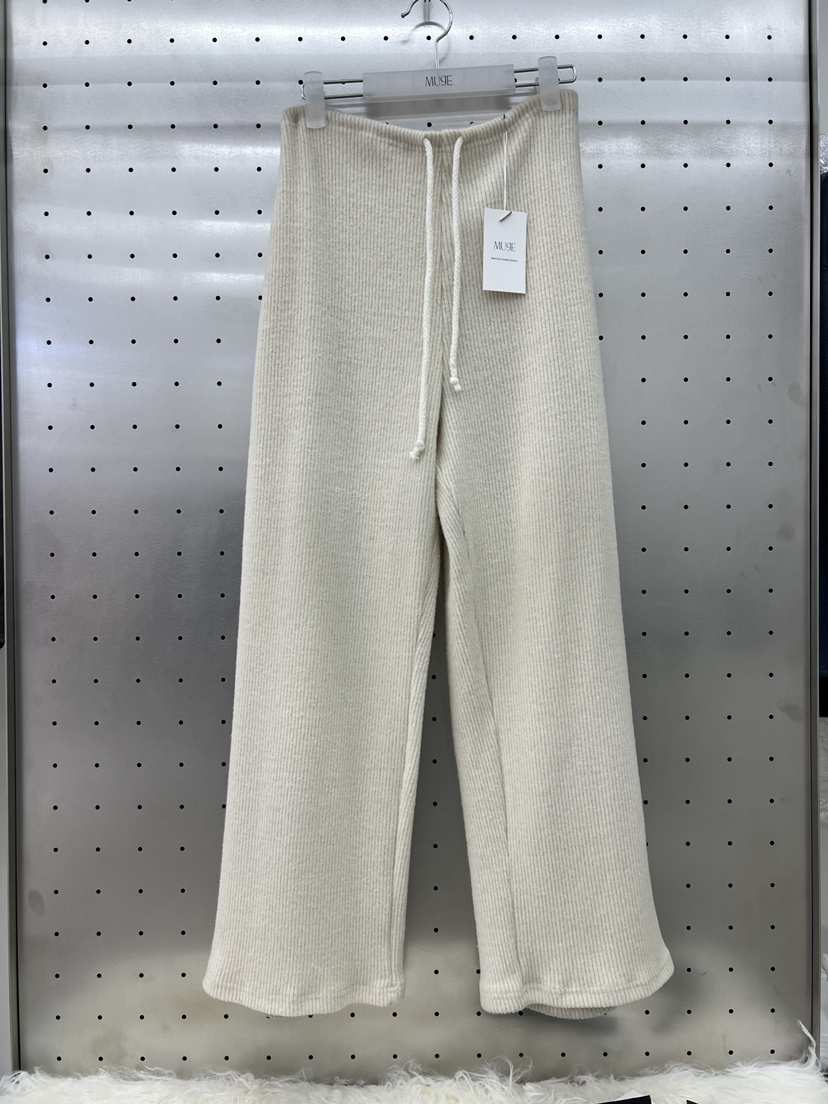 MUGE東大門代購女裝新品人氣時尚真品休閑熱賣休閑褲羅紋MUGE休閑褲