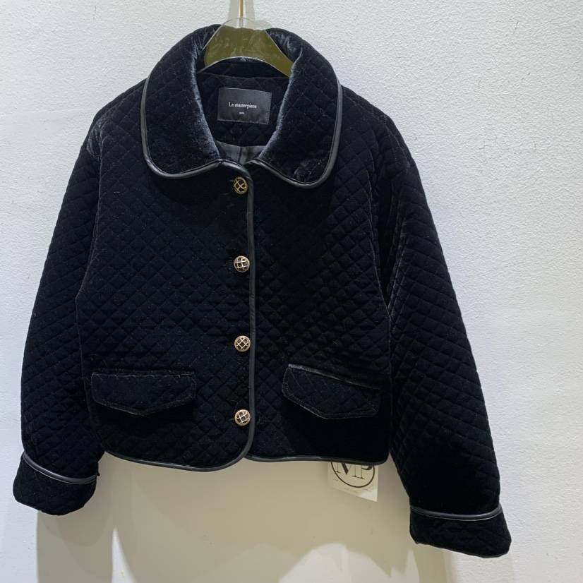 LE MASTERPLACE韓國代購女士新品推薦真品夾克天鵝絨絎縫Le masterpiece夾克