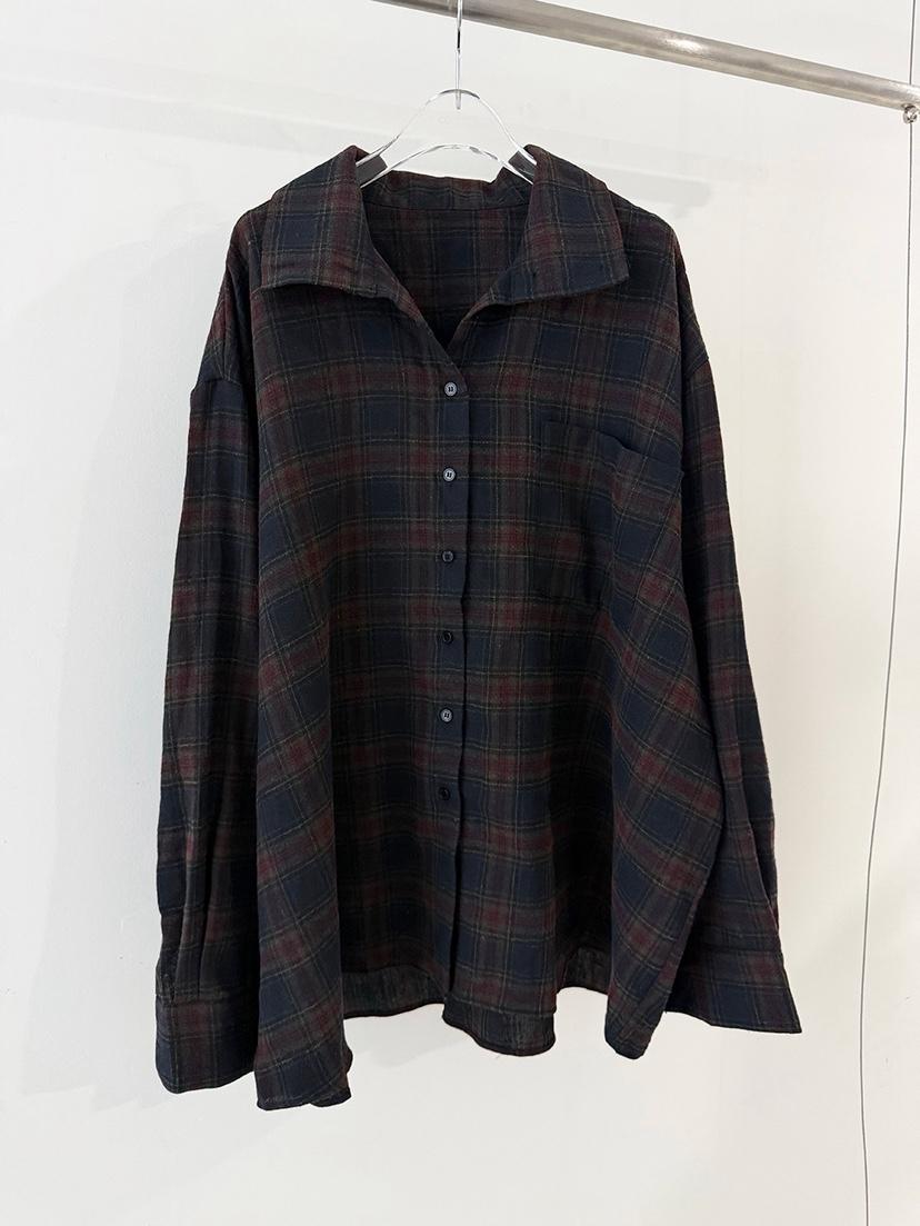 OKIE東大門實拍女裝新品推薦真品熱賣時尚襯衫蕾絲衫格子OKIE襯衫/蕾絲衫