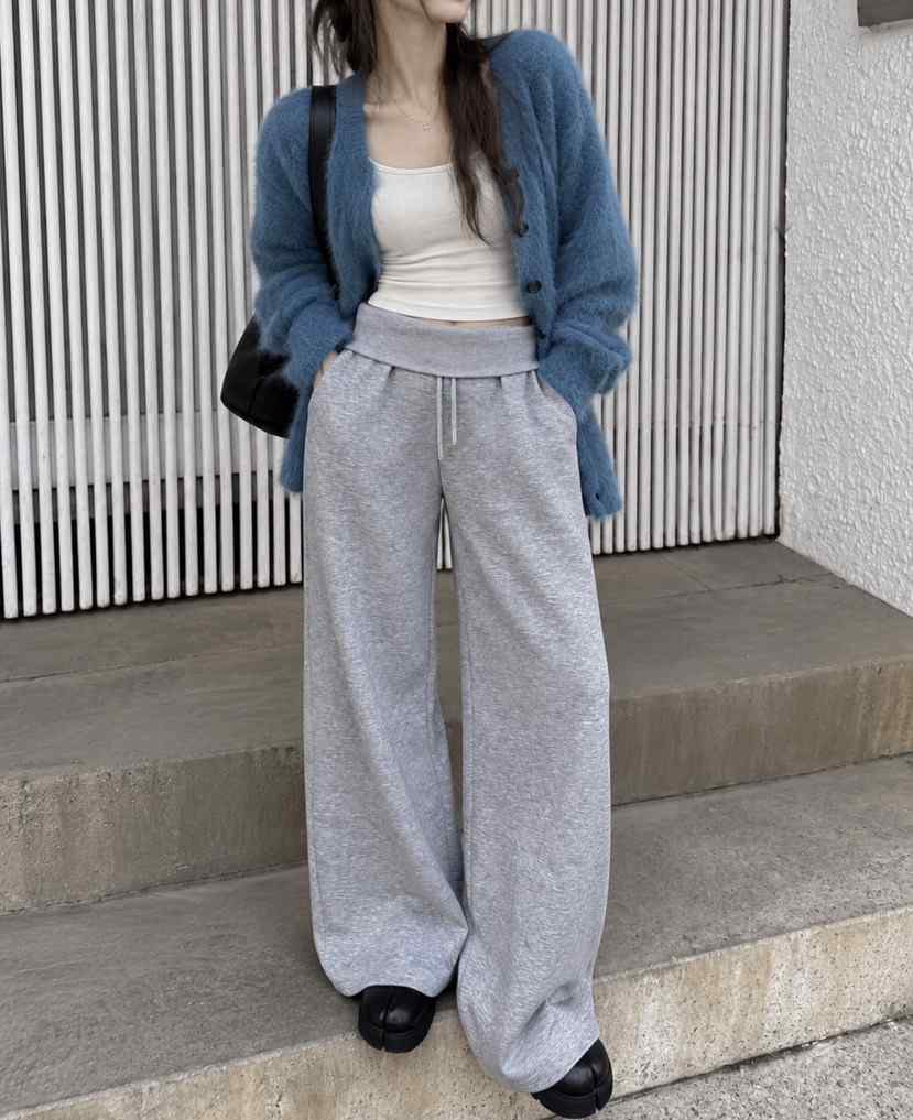 PAIRING東大門直郵女裝新款熱賣推薦真品時尚人氣休閑褲羅紋PAIRING休閑褲