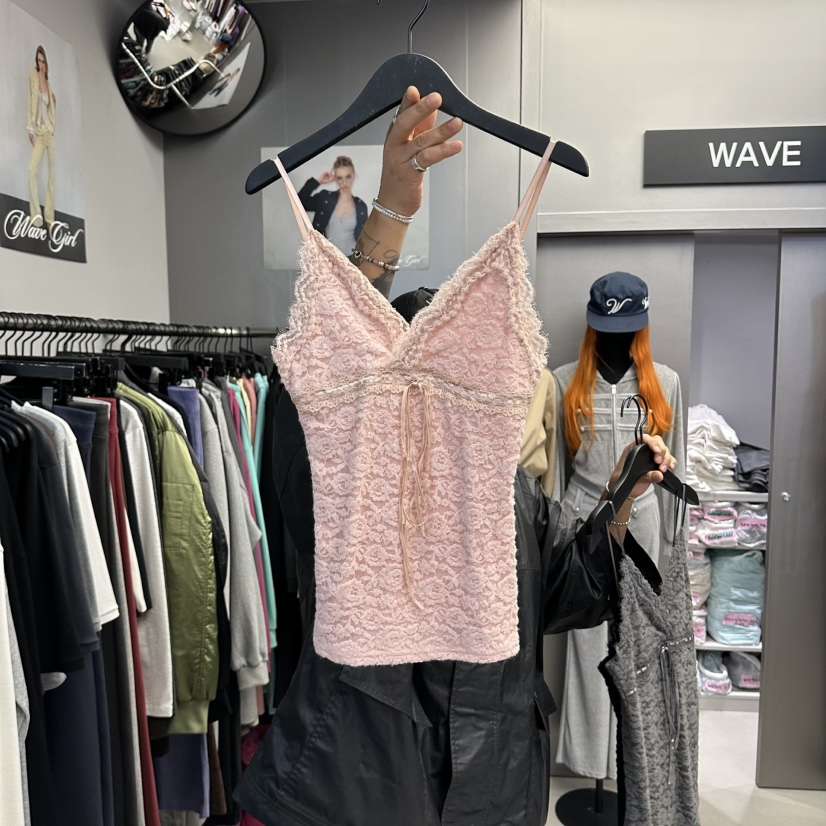 WAVE東大門實拍女士新款人氣熱賣真品休閑推薦時尚吊帶背心WAVE吊帶/背心