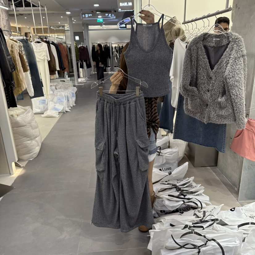 BAIE.38東大門實拍女裝新品休閑真品推薦時尚人氣套裝拉絨BAIE.38套裝