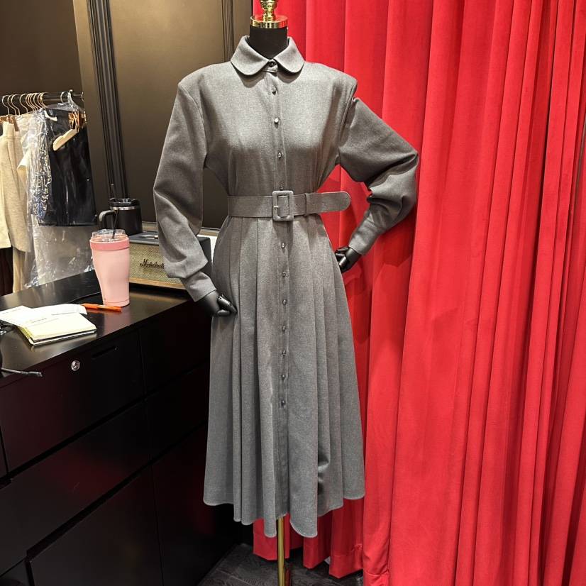 HERISH-HAUTE東大門實拍女士新品休閑熱賣真品連衣裙含腰帶Herish-Haute連衣裙