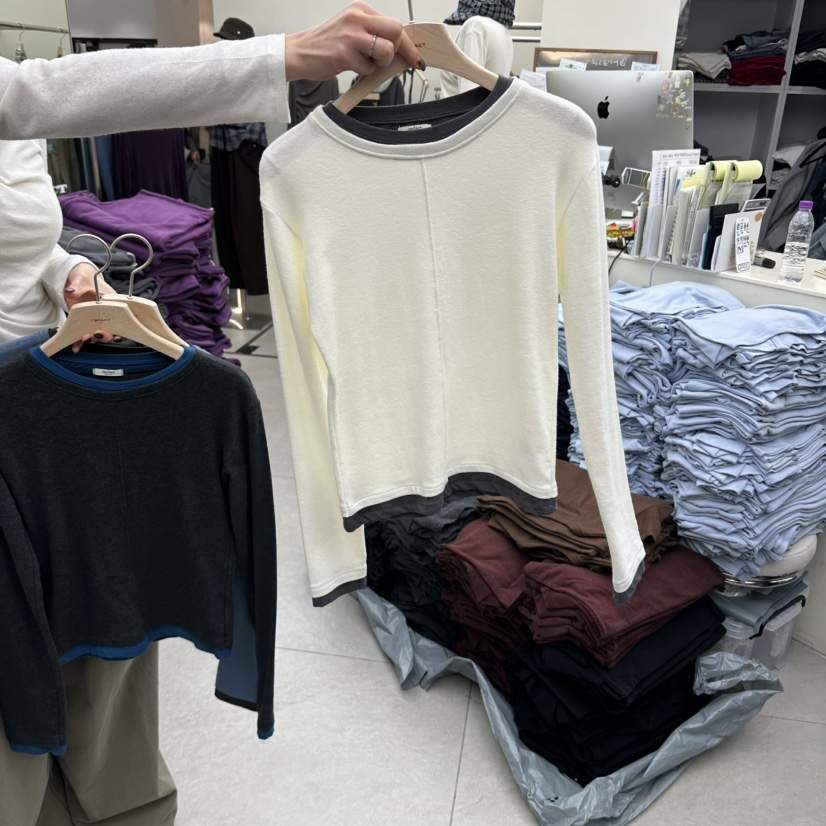 I MFACT東大門實拍女士新品時尚推薦真品熱賣休閑長袖T恤I MFACT長袖T恤