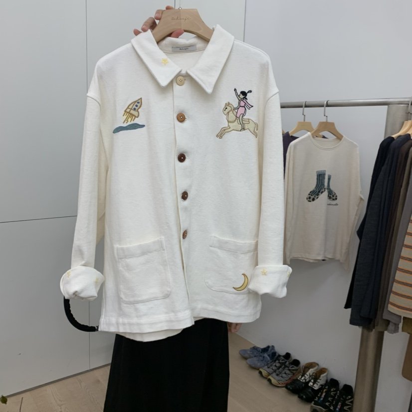 DOHWAJI韓國直郵女裝新品熱賣推薦休閑真品時尚人氣夾克刺繡DOHWAJI夾克