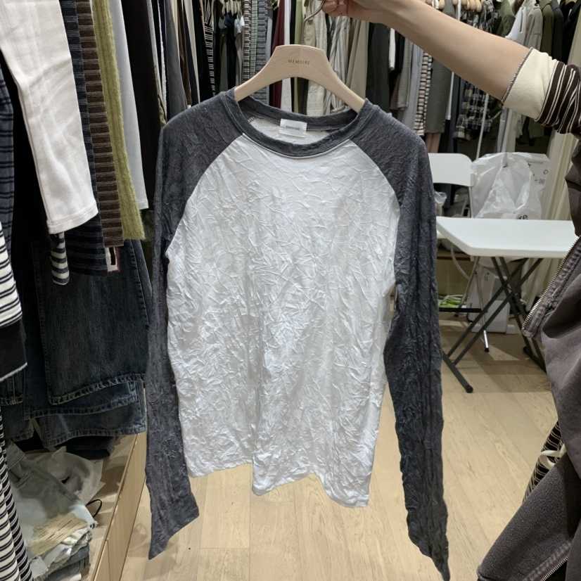 MONROE韓國直郵女裝新款休閑時尚推薦真品人氣熱賣長袖T恤MONROE長袖T恤