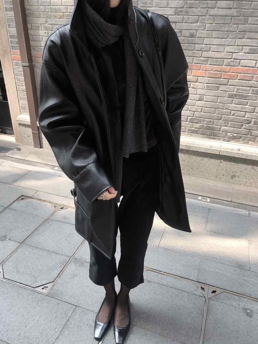 LE BUTTER韓國直郵女士新款休閑人氣推薦熱賣時尚皮衣皮革LE BUTTER皮衣