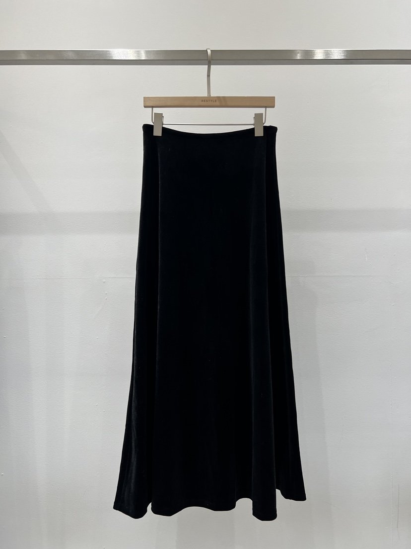 RE STYLE-Q東大門代購女裝新品人氣職業熱賣長裙天鵝絨RE STYLE長裙