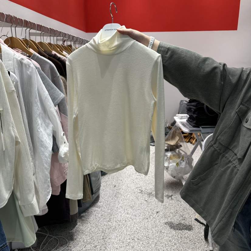 ATPZ東大門實拍女士新品真品推薦職業時尚人氣長袖T恤高領ATTENTION PLEAES長袖T恤