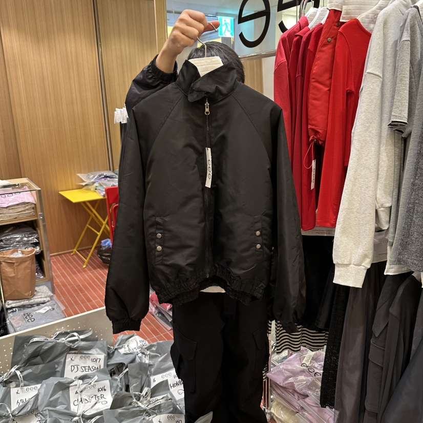 EEE韓國代購女士新品時尚人氣真品夾克兩面穿系帶雙面絎縫EEE夾克