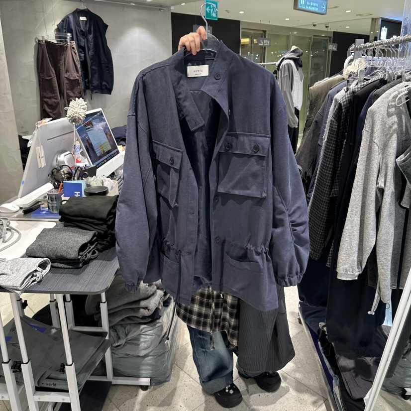 HERTZ-P韓國代購女裝新品人氣真品推薦熱賣時尚夾克雙口袋HERTZ-P夾克