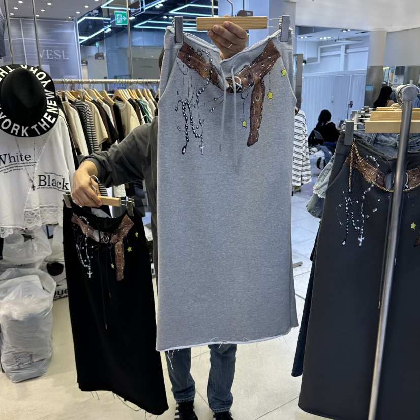 K STORY東大門實拍女裝新品時尚熱賣人氣真品推薦長裙腰帶K STORY長裙