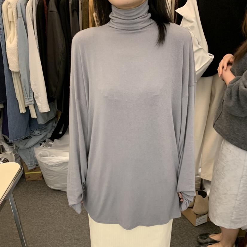 MAG東大門直郵女裝新品人氣熱賣真品時尚長袖T恤大號高領SALONDEMAG長袖T恤