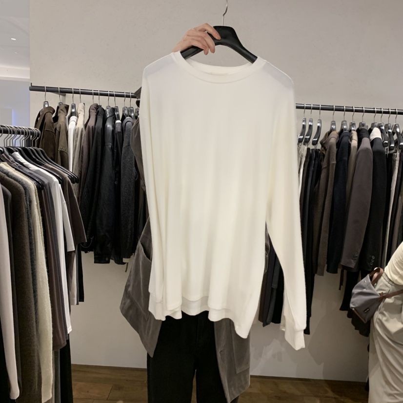 ORLEAN韓國直郵女士新品時尚真品休閑長袖T恤大號柔軟磨毛ORLEAN長袖T恤