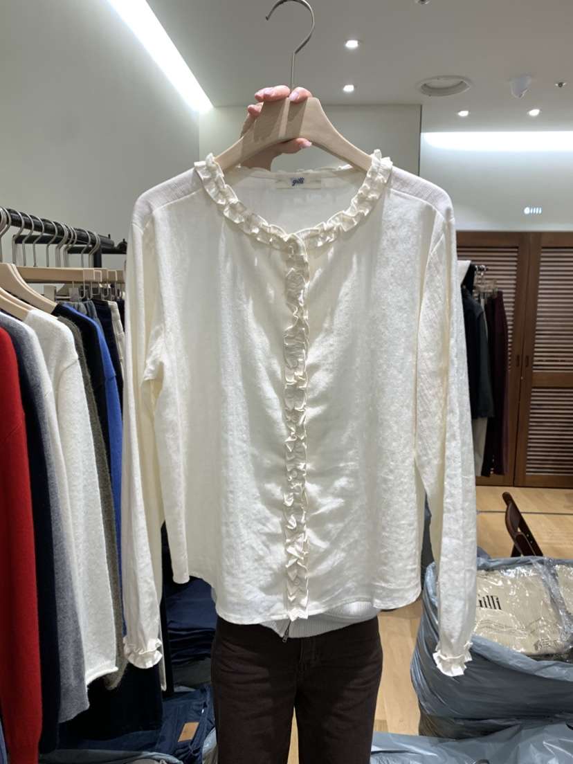 GILLI韓國代購女士新款休閑時尚人氣推薦真品熱賣襯衫蕾絲衫GILLI襯衫/蕾絲衫