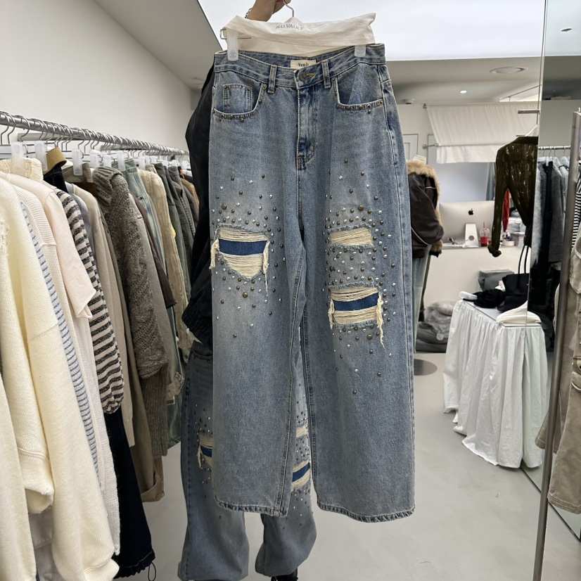 R U VAULT東大門代購女士新品時尚人氣真品熱賣休閑牛仔褲R U VAULT牛仔褲