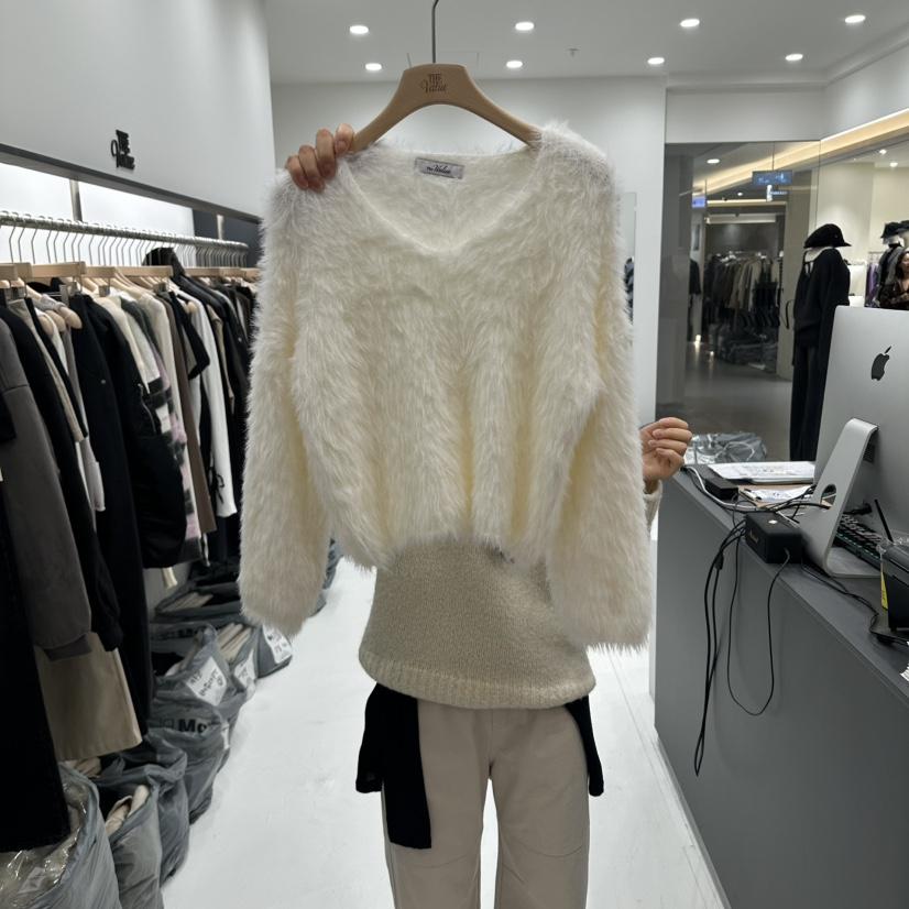 THE VALUE韓國直郵女裝新款熱賣真品休閑人氣推薦時尚毛衣THE VALUE毛衣