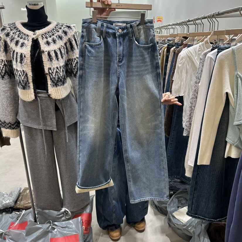 PART3東大門直郵女裝新品真品熱賣時尚推薦牛仔褲加絨抓絨Part.3牛仔褲