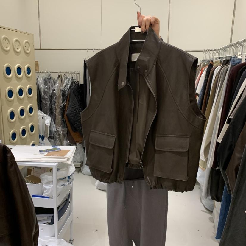 BANY ANCO東大門代購女裝新品熱賣人氣推薦休閑馬甲口袋BANY ANCO馬甲