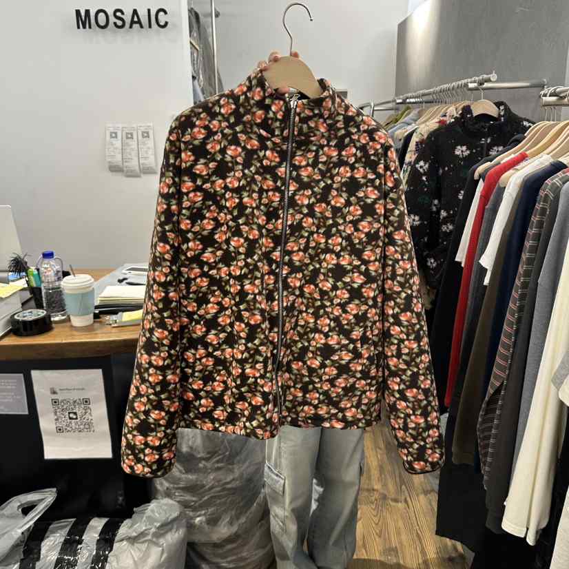 MOSAIC韓國直郵女裝新品時尚熱賣人氣真品休閑推薦夾克花朵MOSAIC夾克