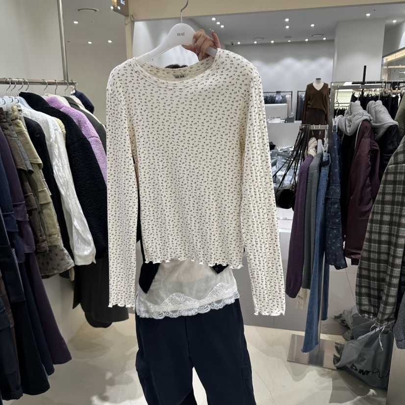 BENE韓國直郵女裝新品人氣休閑時尚推薦熱賣真品長袖T恤SHOP BENE_Bene長袖T恤