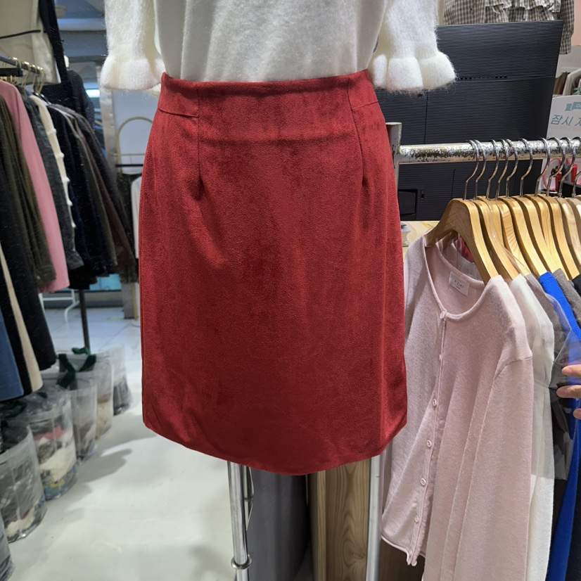 BIKINI韓國代購女士新品人氣推薦時尚半身裙中短裙絨面革BIKINI半身裙/中短裙