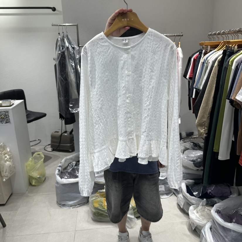 MODS-Q韓國直郵女士新款推薦熱賣人氣真品時尚襯衫蕾絲衫鵝MODS-Q襯衫/蕾絲衫