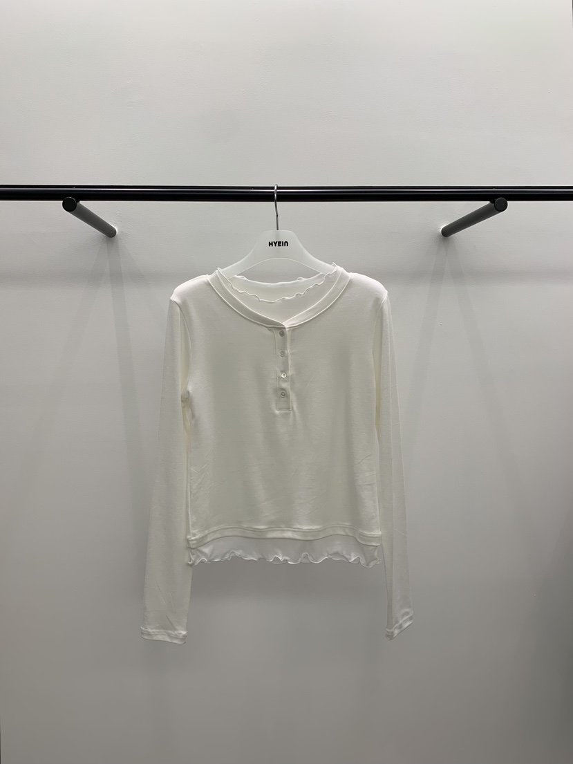 HYEIN韓國代購女裝新品時尚休閑推薦真品熱賣長袖T恤層疊HYEIN長袖T恤