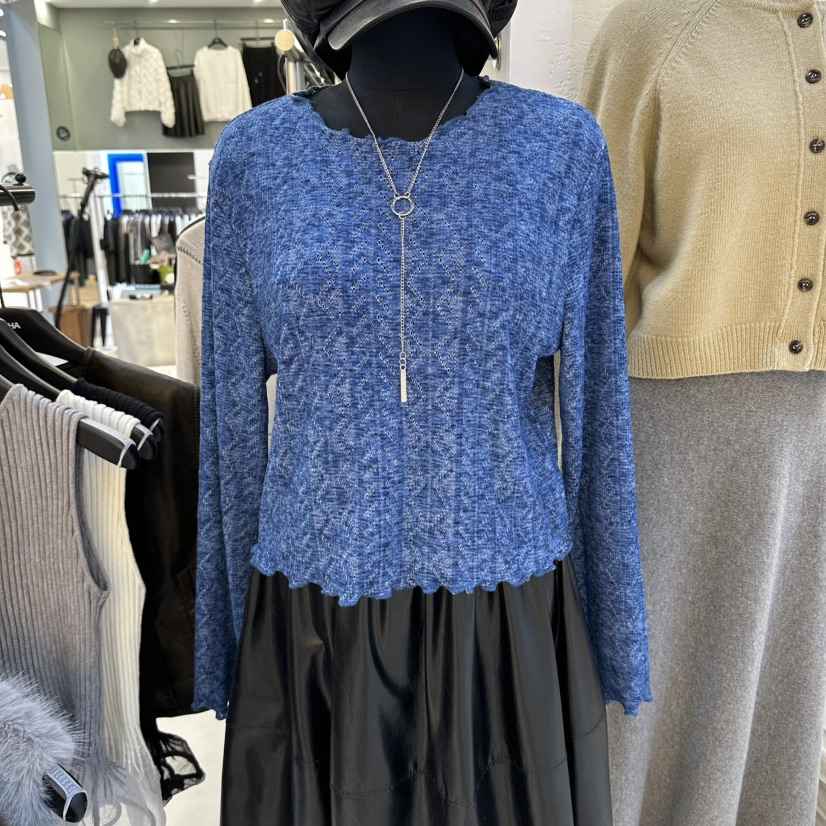 BAKHA東大門實拍女裝新品人氣熱賣真品時尚推薦休閑長袖T恤CHARLES THE SECOND/CHEAP-CHIC長袖T恤