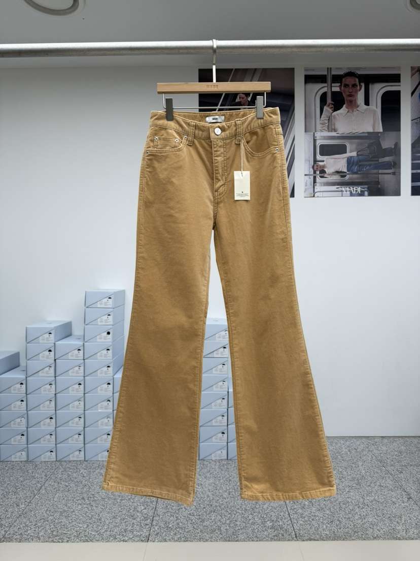 MADE-P東大門代購女裝新款真品休閑熱賣人氣休閑褲天鵝絨MADE-P休閑褲