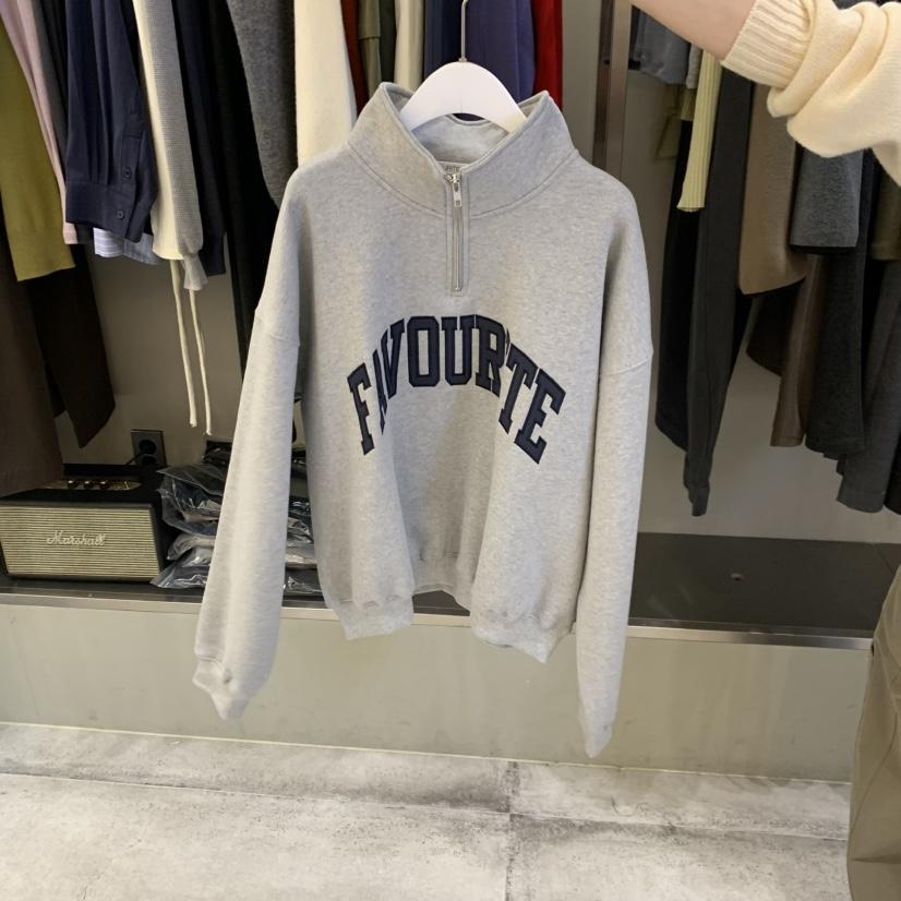 FAVE/FAVOURITE韓國代購女士新品休閑熱賣人氣衛衣加絨刺繡FAVE/FAVOURITE衛衣