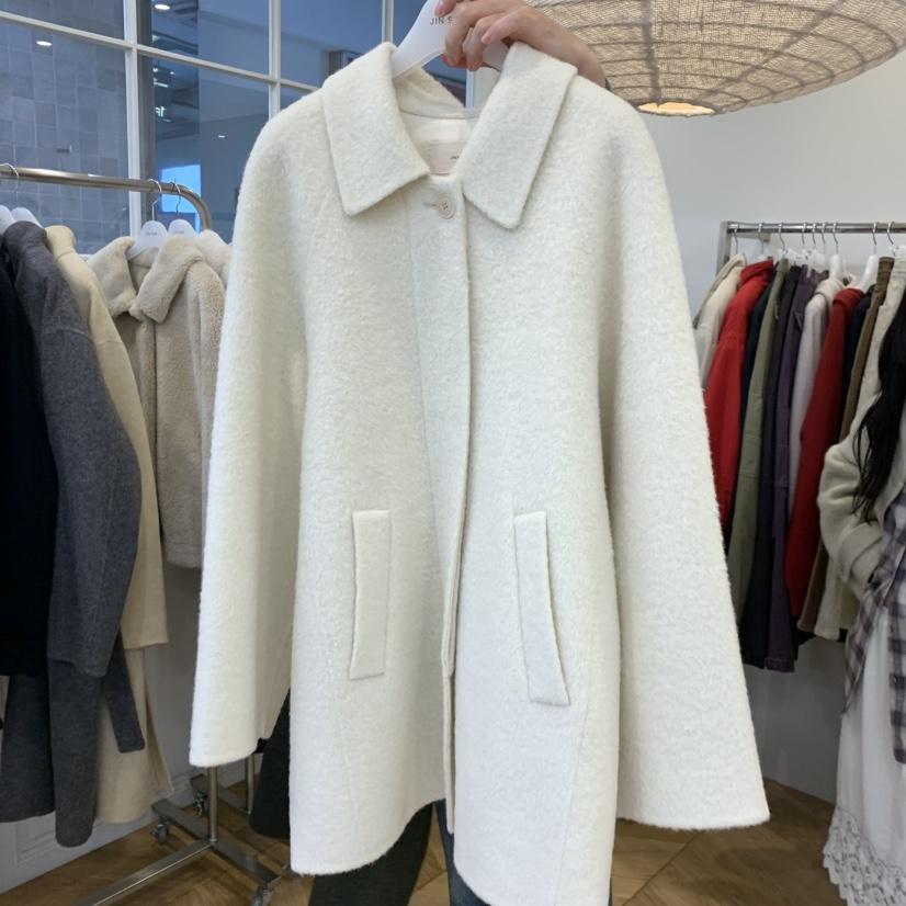 JINSIM東大門代購女裝新品推薦休閑熱賣中長款大衣手工制作JINSIM中長款大衣