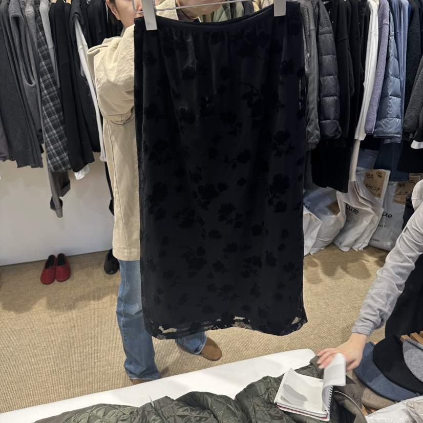 SELF SERVICE/MASOF韓國代購女裝新款休閑熱賣長裙天鵝絨SELF SERVICE/MASOF長裙